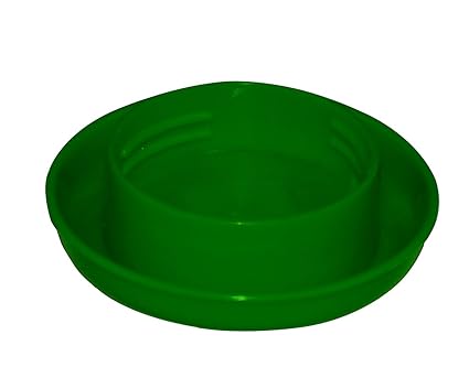 Harris Farms Screw-On Poultry Watering Base for Quart Jar, Green