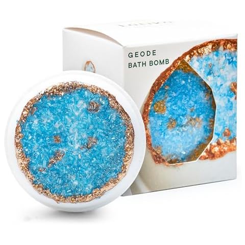 Latika Turquoise Geode Bath Bomb Cover