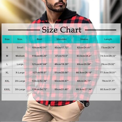 Cambkatl Vintage Flannel Shirt Jackets for Men Full Zip Plaid Hoodies Casual Stylish Long Sleeve Loose Checkered Outerwear3