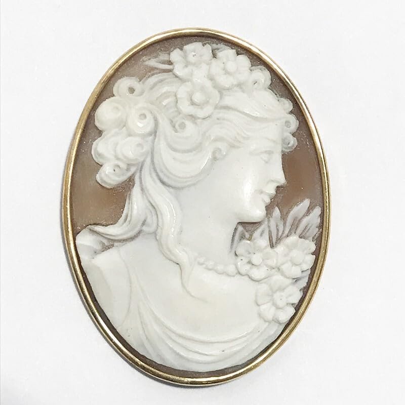 Amazon.co.jp: K14 シェルカメオ 女神モチーフ ペンダントトップ