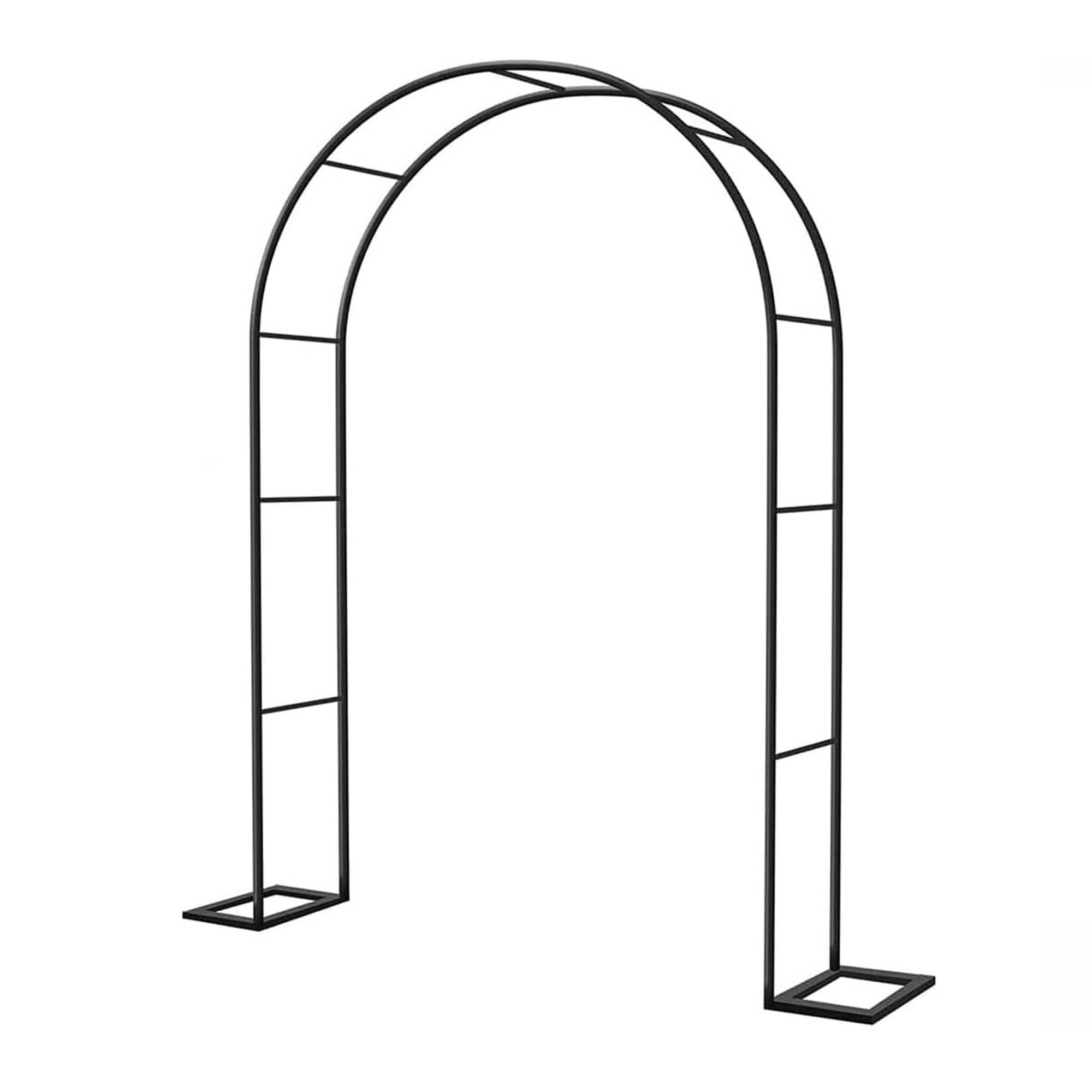 Arche de jardin en métal durable avec cadre de décoration robuste pour entrée de propriété