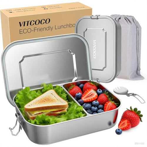 VITCOCO Lunchbox Bento Lunch Box Edelstahl...