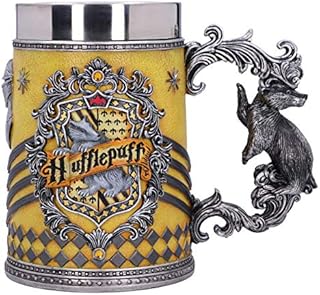 Nemesis Now Officially Licensed Harry Potter Hufflepuff Hogwarts House Collectible Tankard Yellow 15.5cm