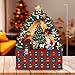 Kurt Adler Christmas Tree 24-Piece Advent Calendar, 16-Inch