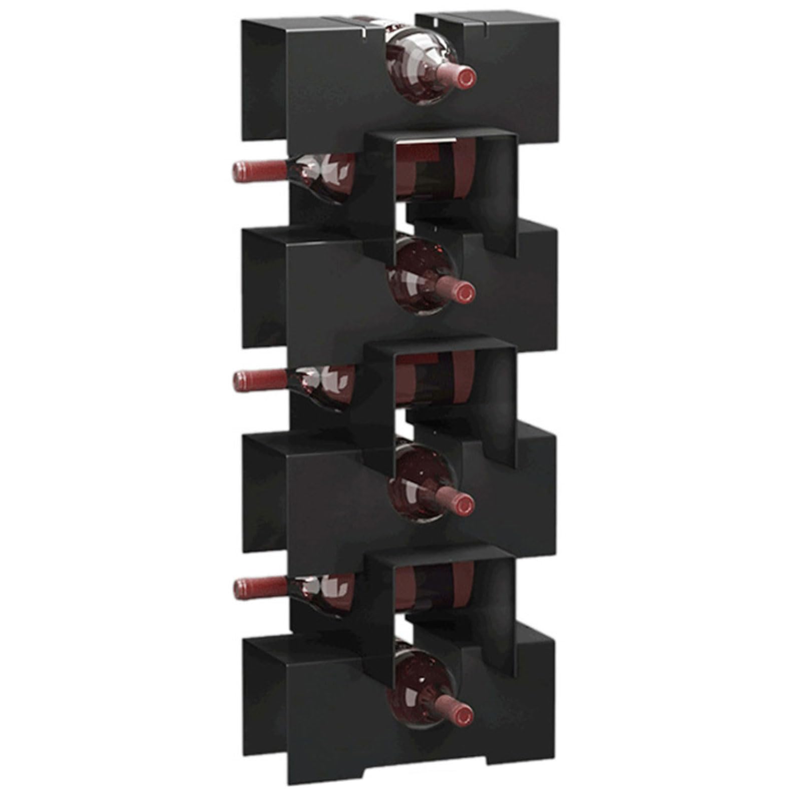 Rangement étagère armoire décor intérieur pour bouteilles de vin en métal