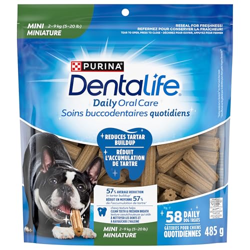 DentaLife Daily Oral Care Dog Treats for Mini Breed Dogs - 485 g Pouch (1 Pack) image 5