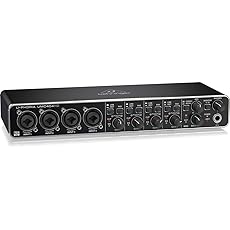 Behringer UMC404HD Audiophile 4x4, 24-Bit/192 Khz USB Audio/MIDI Interface with Midas Mic Preamplifiers | For Recording Microphones and Instruments