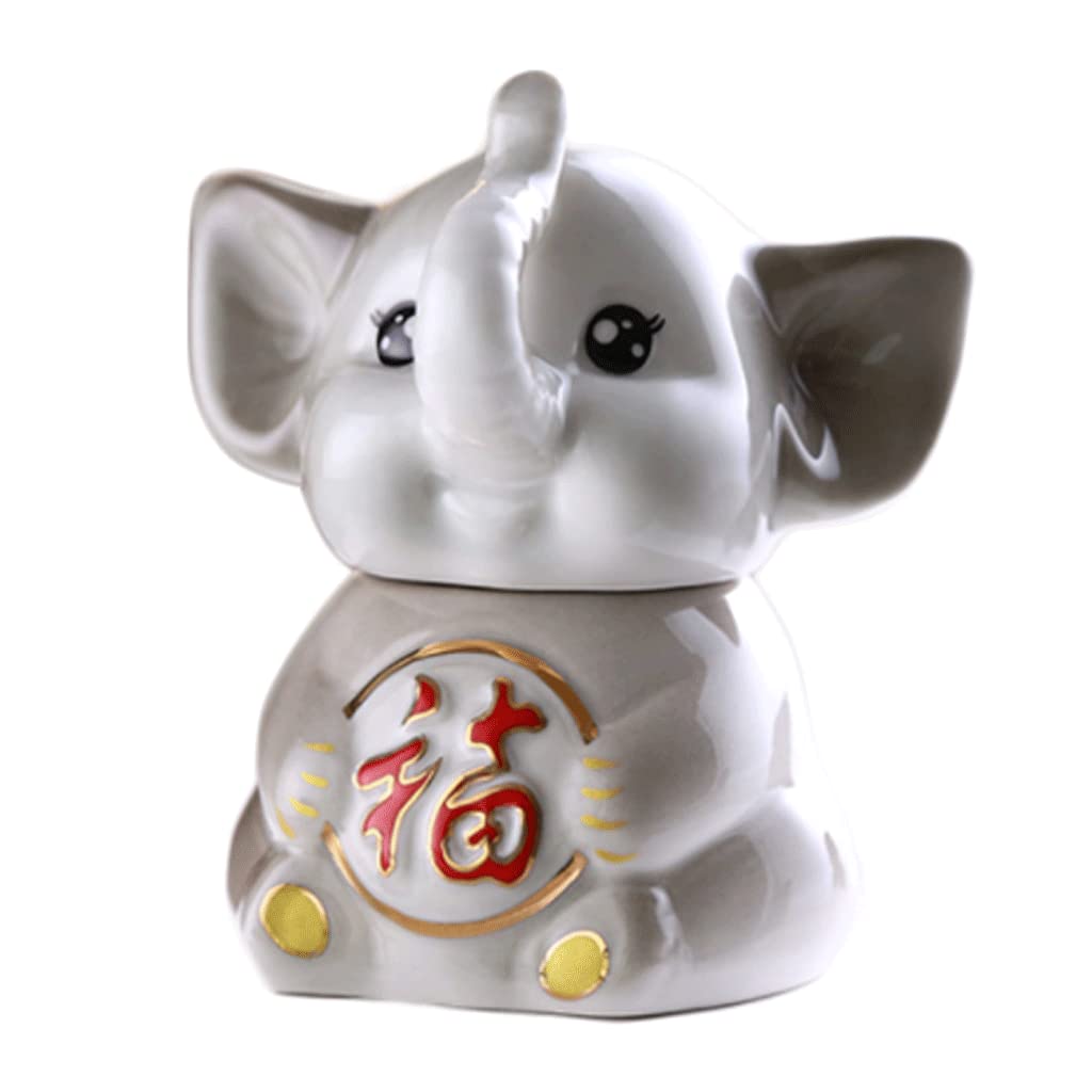 MRKU Toothpicks Dispenser Toothpick Box Holder Fashion Animal Cute Ceramic Container Novelty with Lid Chic