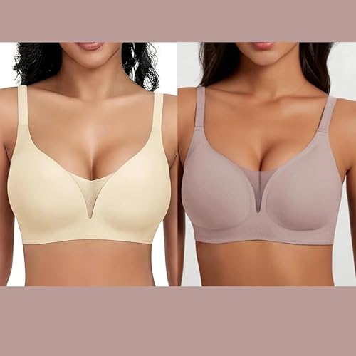 2 reggiseni da donna senza cuciture, senza ferretto, comodi ...