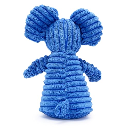 Zappi Co Blaues Elefanten-Plüsch Hundespielzeug – Weiches, langlebiges Material, ideal für kleine/mittelgroße Hunde.