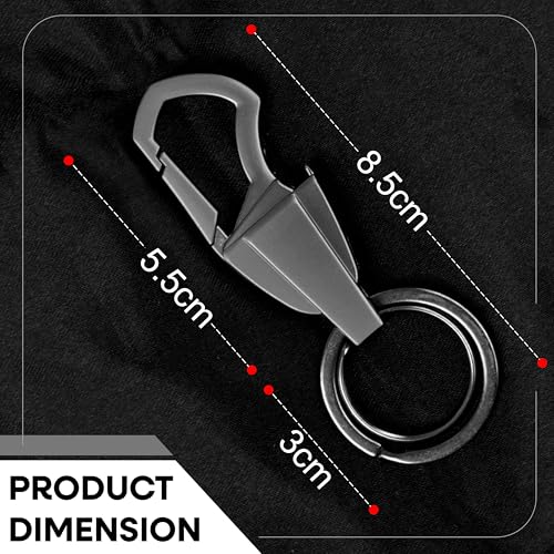 Image of Storite Heavy Duty Metal Carabiner Keychain with Swivel Key Ring, Premium Key Holder for Car, Home & Office Keys