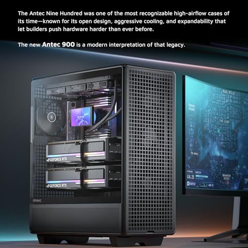 Torre Completa Antec 900 chasis de juegos E-ATX con Tipo C de 10 Gbps 2
