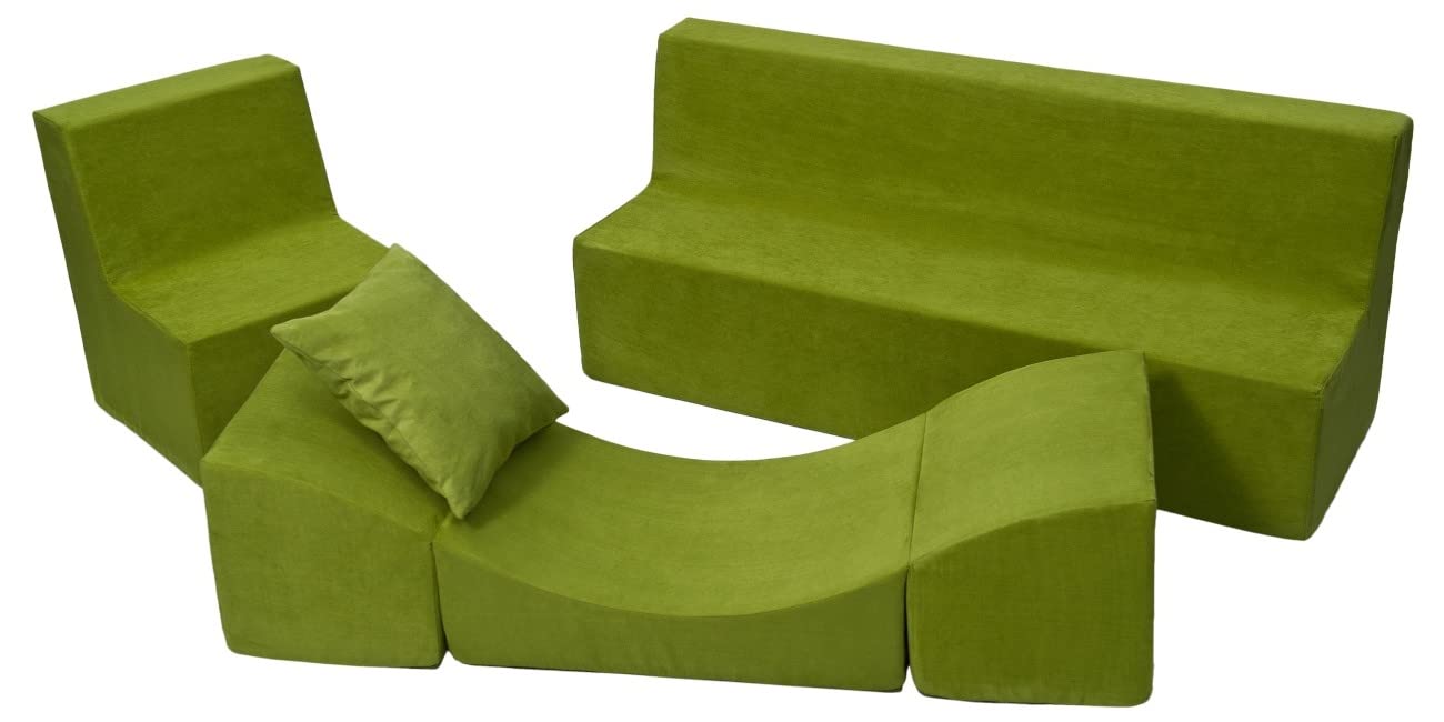 Velinda Set Completo Mobili Bambino Poltroncina Divanetto Poltrona Relax Verde