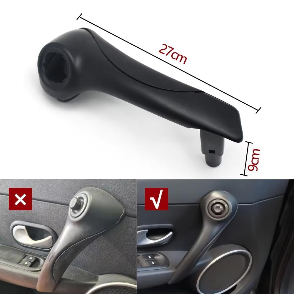 Parti Automobili Gruppo Maniglia Porta Interna Auto Per Renault Clio | Passeggero Conducente Anteriore Sinistro Destro Anno 2005-2009(RHD-Front Right)
