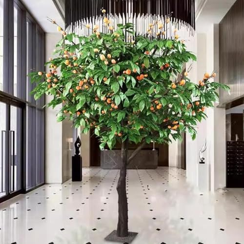 Árbol de limón Artificial, árbol de baniano Artificial for paisajismo, for decoración de hogar y Oficina, inauguración de la casa(1M)