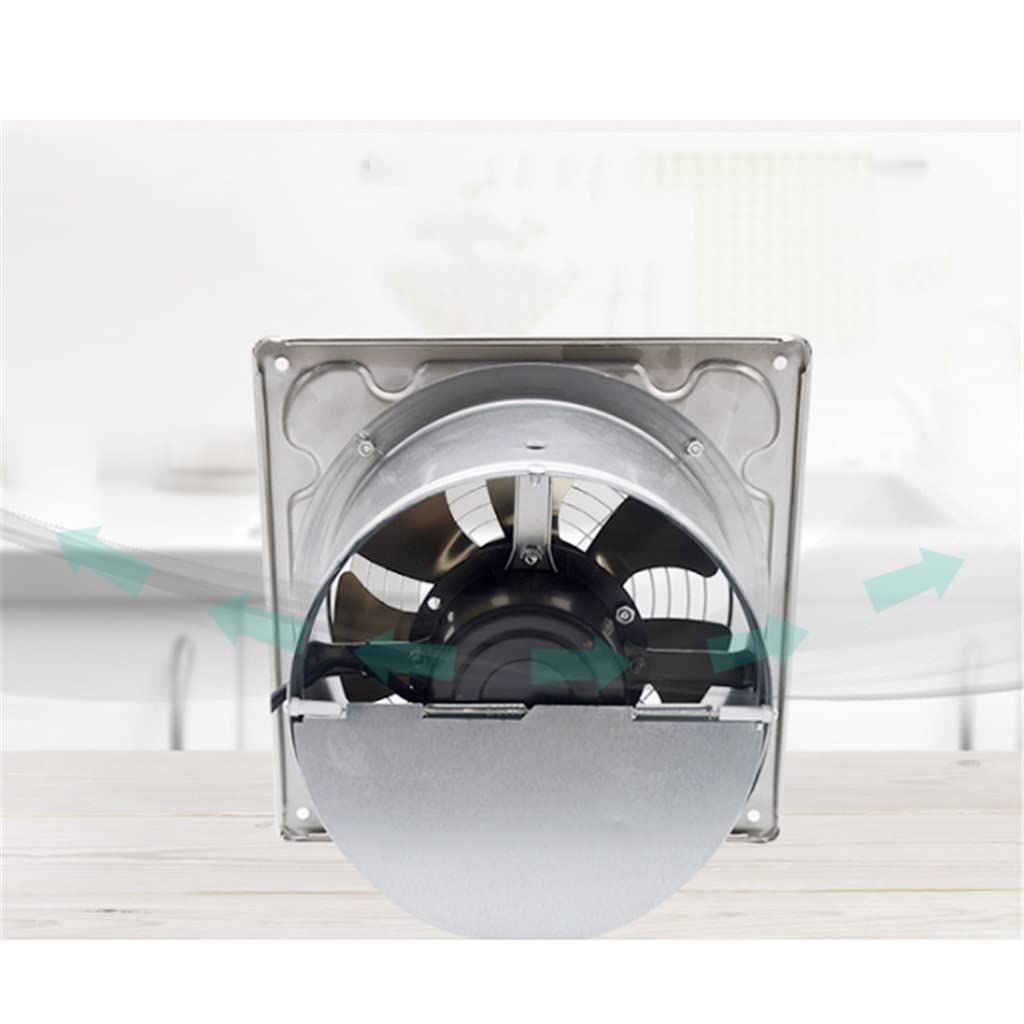 Aspiratore da Bagno, aspiratore da Cucina 6", Silenzioso con valvola di ritegno con Copertura Protettiva in Rete per Bagno/Cucina/Soggiorno