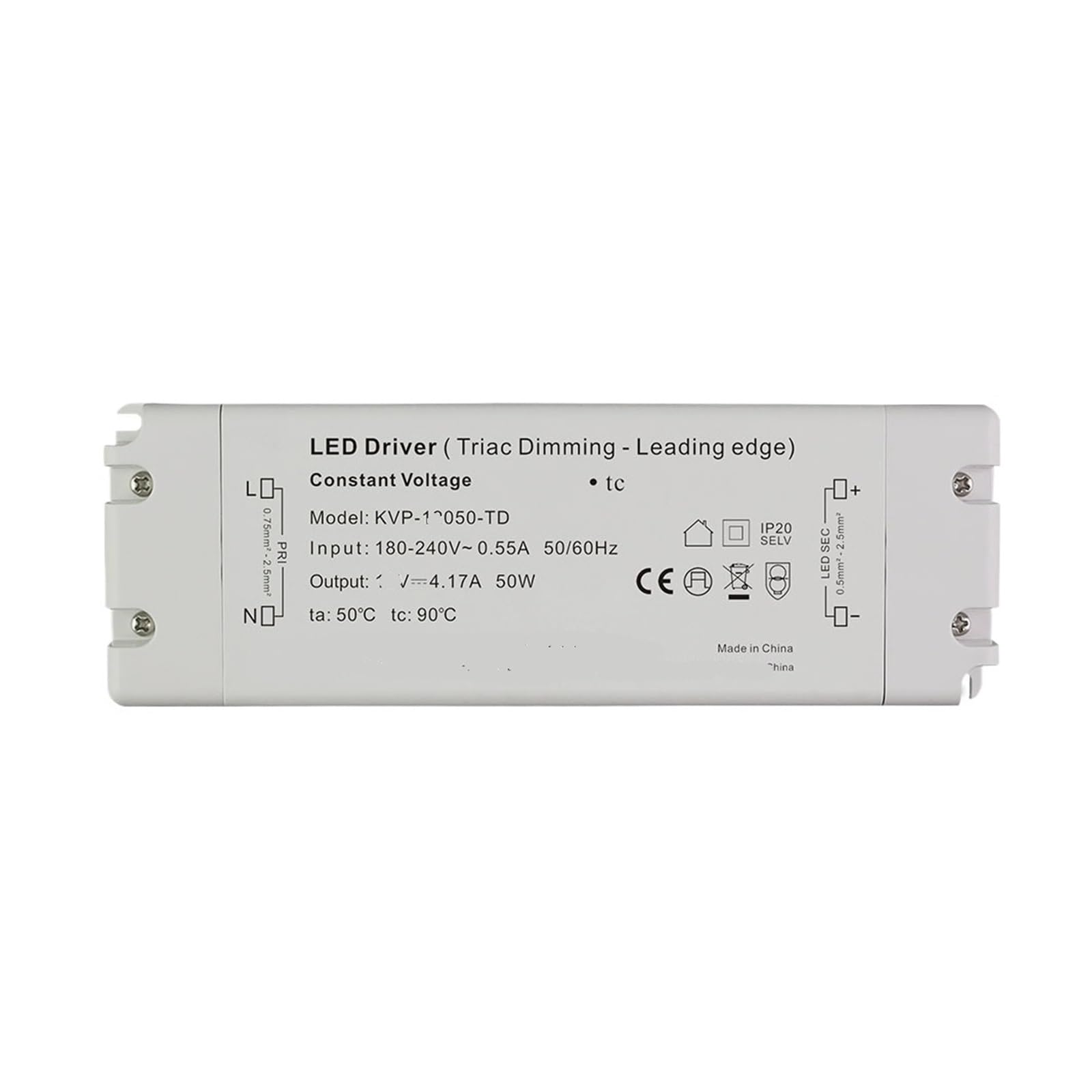 Alimentation LED 24V 25W avec transformateur compact basse tension pour ruban lumineux intérieur