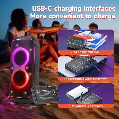 4800mAh Batterij 600 voor -JBL Partybox Stage 520, Partybox Stage 720, JBL Boombox 4 - PD 30W Snelle oplaadbatterij met USB-uitgang/USB-ingang (Lithium) - Afbeelding 6