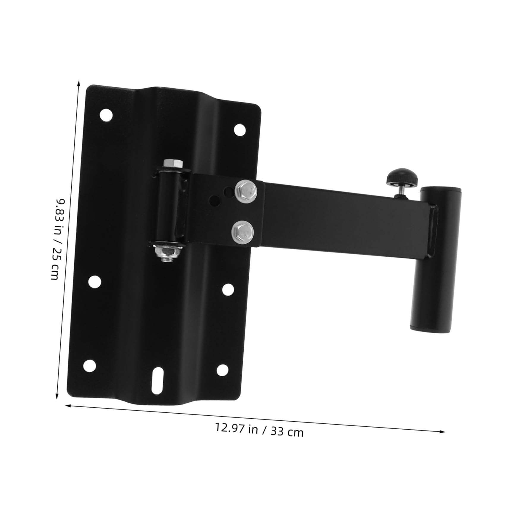Soporte de Pared para Altavoz Ajustable Extensible de Hierro Negro