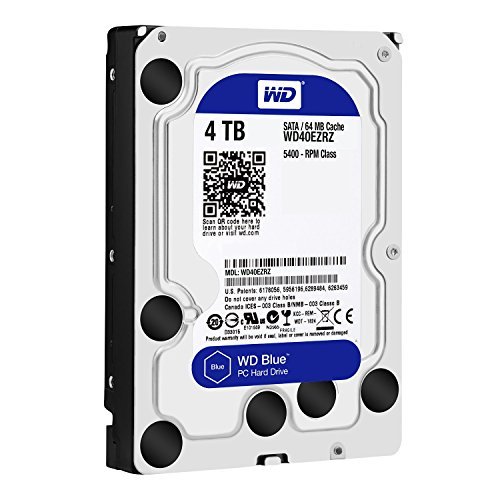 ウエスタンデジタル(Western Digital) WD Blue 4TB Desktop Hard Disk Drive - 5400 RPM SATA 6 Gb/s 64MB Cache 3.5 Inch - WD40EZRZ の商品画像 1