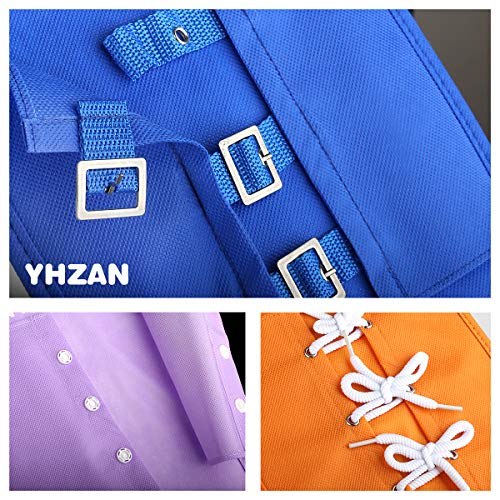 Learn to Tie Your Shoes Dressing Board Montessori Mobile Sensory Board Travel Therapist Life Skills Development Toy - Zip,Button,Snap,Buckle,Lace & Tie for Preschool Toddler 2-8 Years Old - Image 7