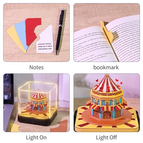 Bloc-notes d'art 3D 2026 avec calendrier lumineux pour décoration de bureau - 7
