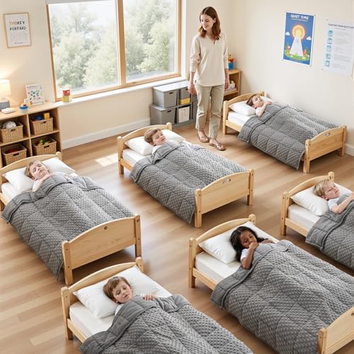 Image of Uttermara Minky Weighted Blanket for Sleeping 5lbs 36 x 48 Inches | Cozy Warm; Breathable; Cooling Soft Minky Dots; Filled with Glass Beads; Washable Heavy Throw for Sleep and Calm; Grey
