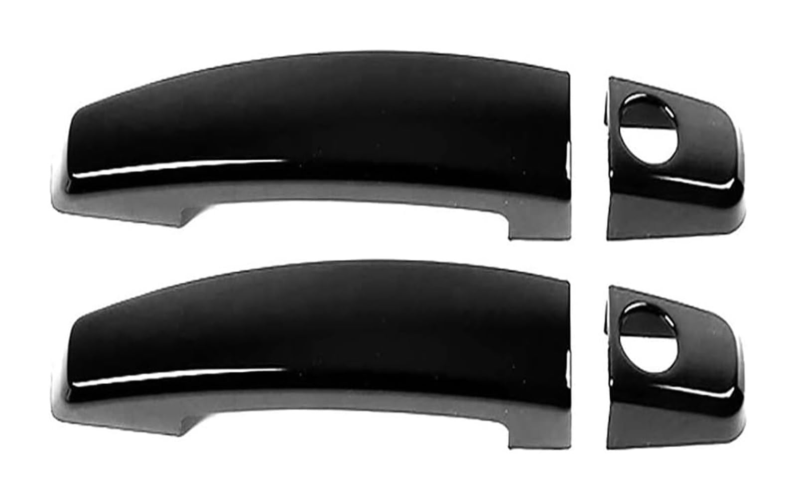 Ysbvblrmrv 2 Doors Bright Black Car Outside Door Handle Cap For Buick Lacrosse Dual Hole Door Handle Cover - Anti-Scratch Protective Upgrade Kit Bowl Modification 2009-2016(2 Doors Bright Black)