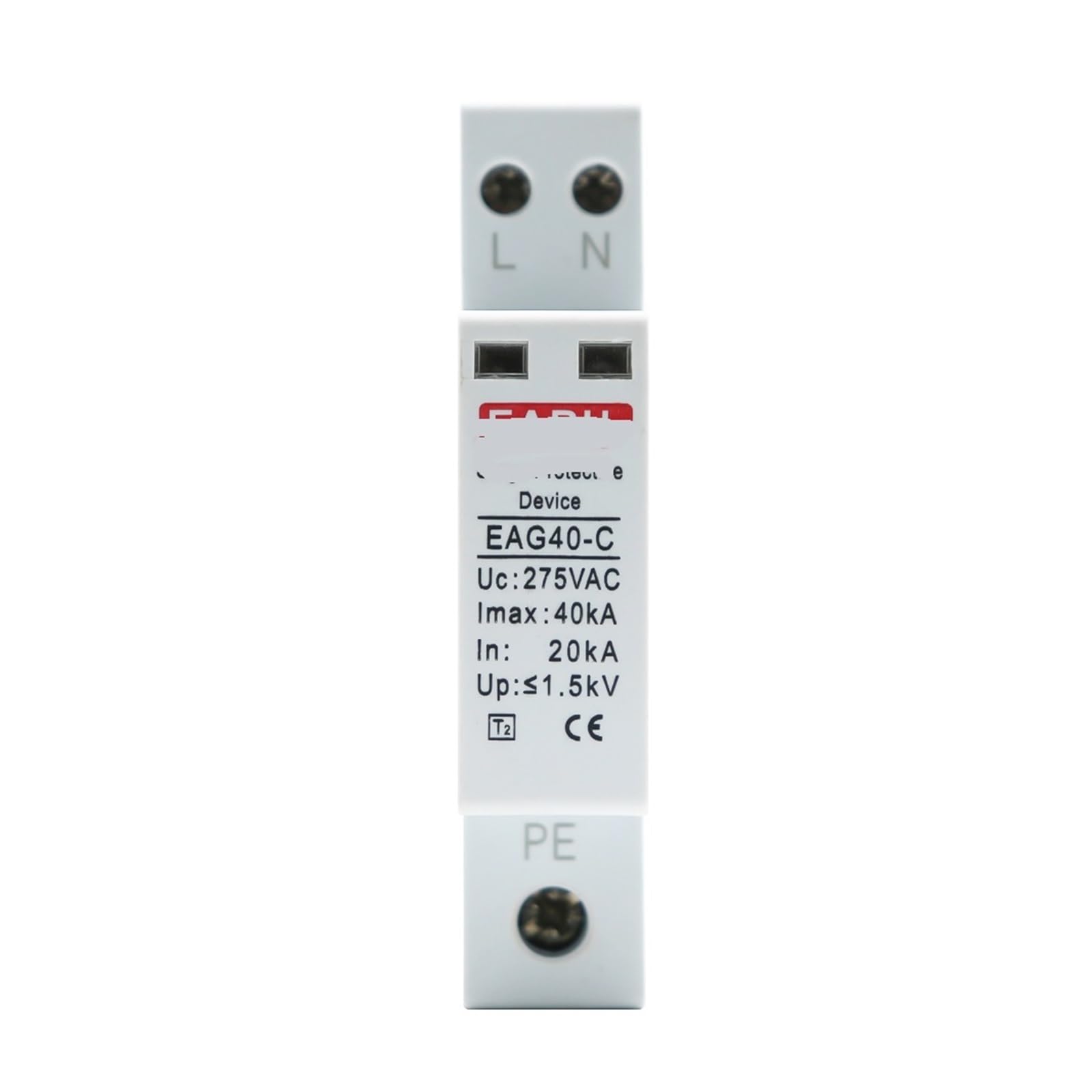 JNVFTCUX 1P+N AC Surge Protector 20KA~40KA 275V Household Low Voltage Arrester
