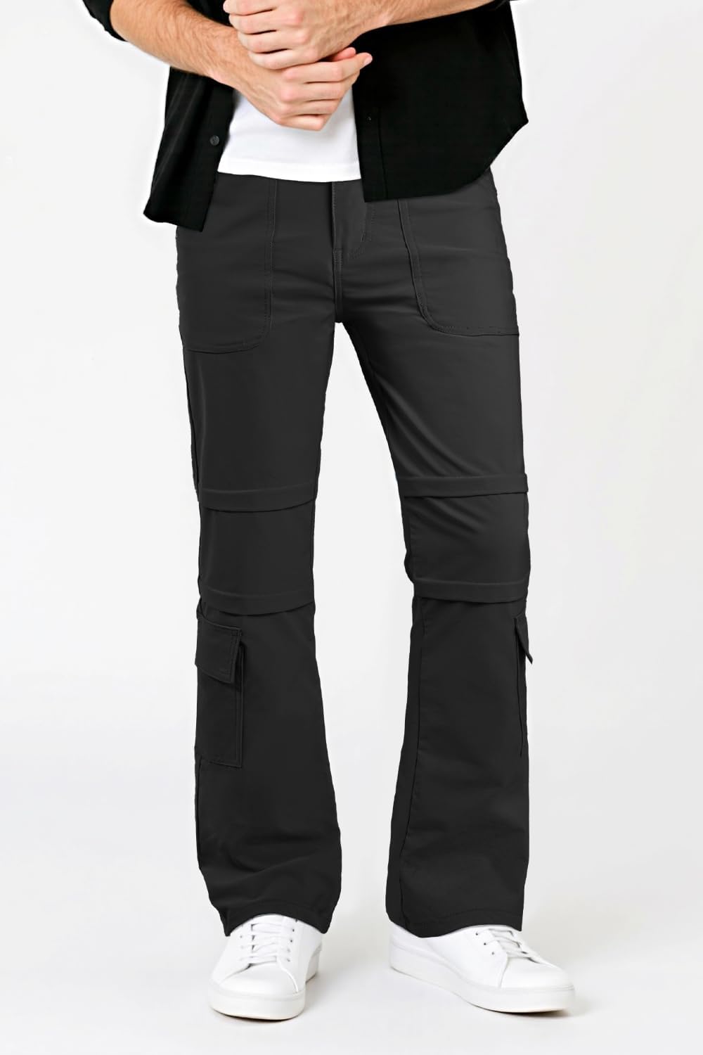 GINGTTO Mens Cargo Pants Slim Fit Stretch Cargos for Men Waterproof Outdoor Pants - Image 5