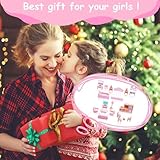 HOTUT Wooden Dollhouse Furniture Set, 22 Pcs Pretend Play Furniture Toys 1:12 Scale Bathroom Bedroom Living Room Kitchen, Mini Dollhouse Accessories Pretend Play Furniture Toys Gift for Boys Girls 3Y+ - Image 7