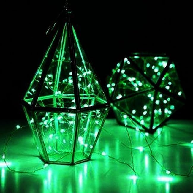 ER CHEN Fairy Lights Plug in, 66Ft/20M 200 LED Starry String Lights Outdoor/Indoor Waterproof Copper Wire Decorative Lights for Bedroom, Patio, Garden, Party, Christmas Tree (Green)