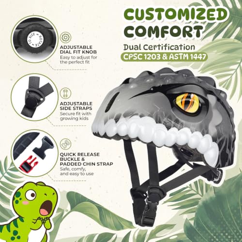 Image of Kids Toddler Bike Helmet, Adjustable and Multi-Sport for Child Boys and Girls, 2 Sizes