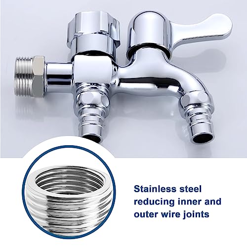Be In Your Mind 4Pcs 1/2 Male to 3/8 Female Connector Water Pipe Reducer Fittings Thread Reducer Accessories for Pipes Radiators Water Tanks Sanitary Facilities - Image 2