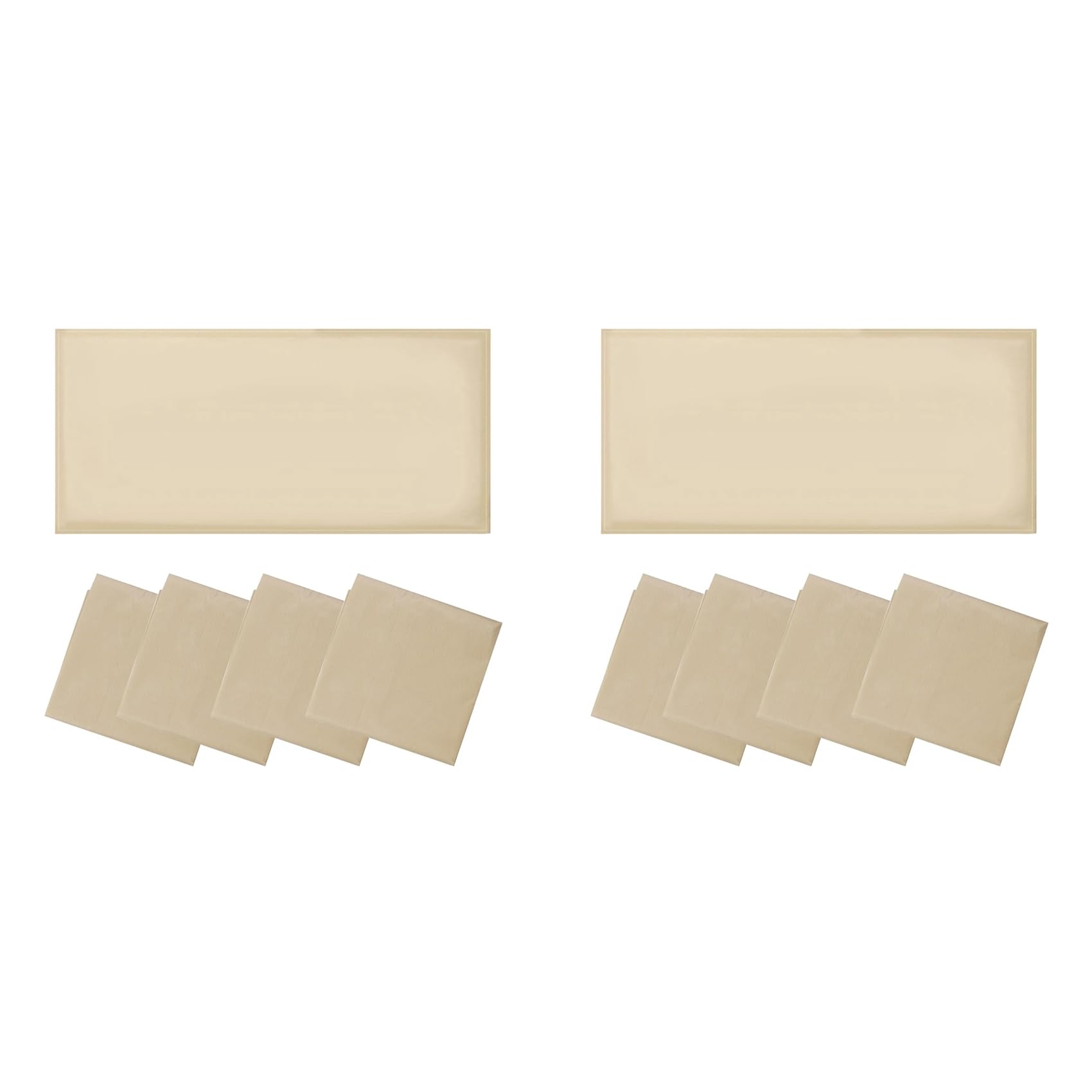 Vjsujehgy 8 Pcs Fluorescent Light Covers,Light Covers for Ceiling Lights Classroom, Magnetic Light Filters for Khaki