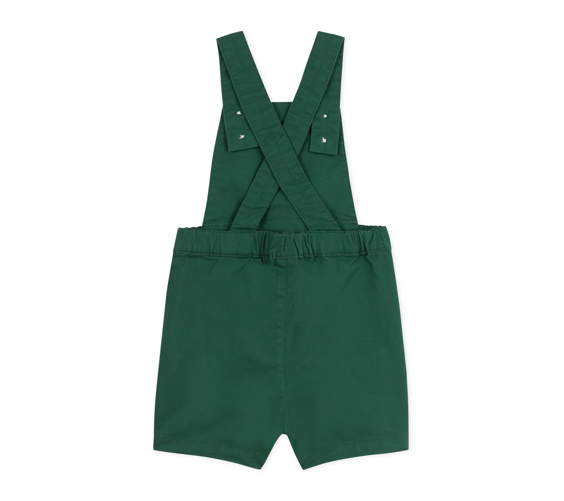 Petit Bateau Salopette Bébé En Serge De Coton Jambes Courtes, Unie A0ehh01 Abbigliamento GIORNO Bimbo 0-24 (Pacco da 1)