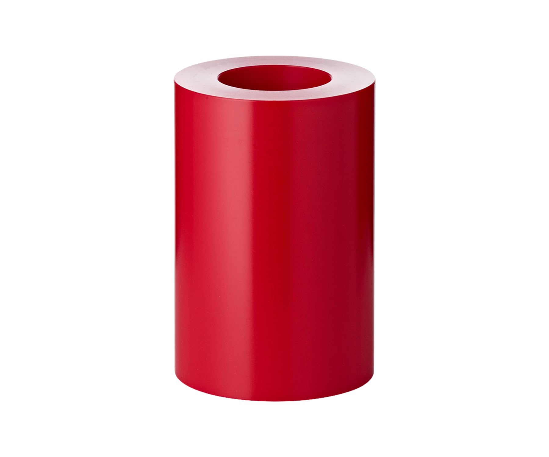 EDZARD Świeca stała Cornelius czerwona (Ø 10 cm, wys. 15 cm) – świecznik na podgrzewacze Maxi – świece dekoracyjne, dekoracja stołu, dekoracja salonu