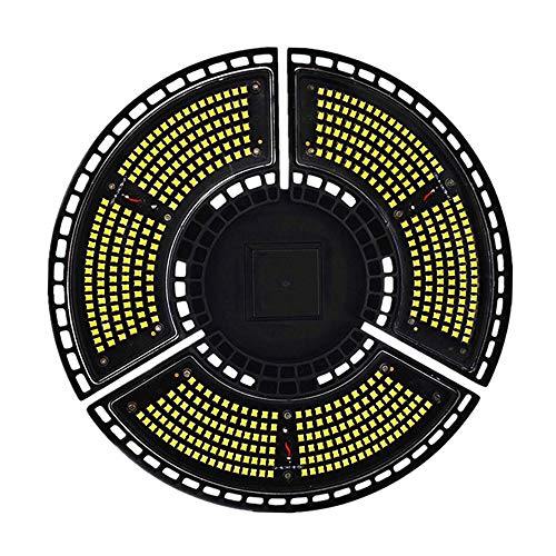 Upgrade LED Garage Lights Super Bright 100W Deformable Ceiling Lights - IP65 Waterproof Dusk to Dawn 6000K Daylight 12000LM with 3 Adjustable Panels LED Light Bulbs for Garage Warehouse Workshop