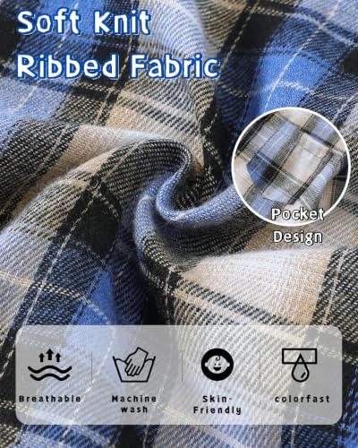 Image of Renotemy Toddler Baby Boy Clothes Winter Hoodie Flannel Boys Outfits 12M-4T | Toddler Boys Outfits,Fall Winter Long Sleeve Hoodie Sweatshirt Clothes Set,Infant Boys Flannel Plaid Top Ripped Pants Set