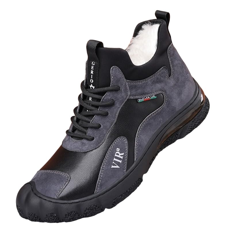 Men's Winter Thermo-Insulated High-Top Hiking Shoes - Lightweight, Non-Slip, Durable & Warm Casual Sports Footwear
