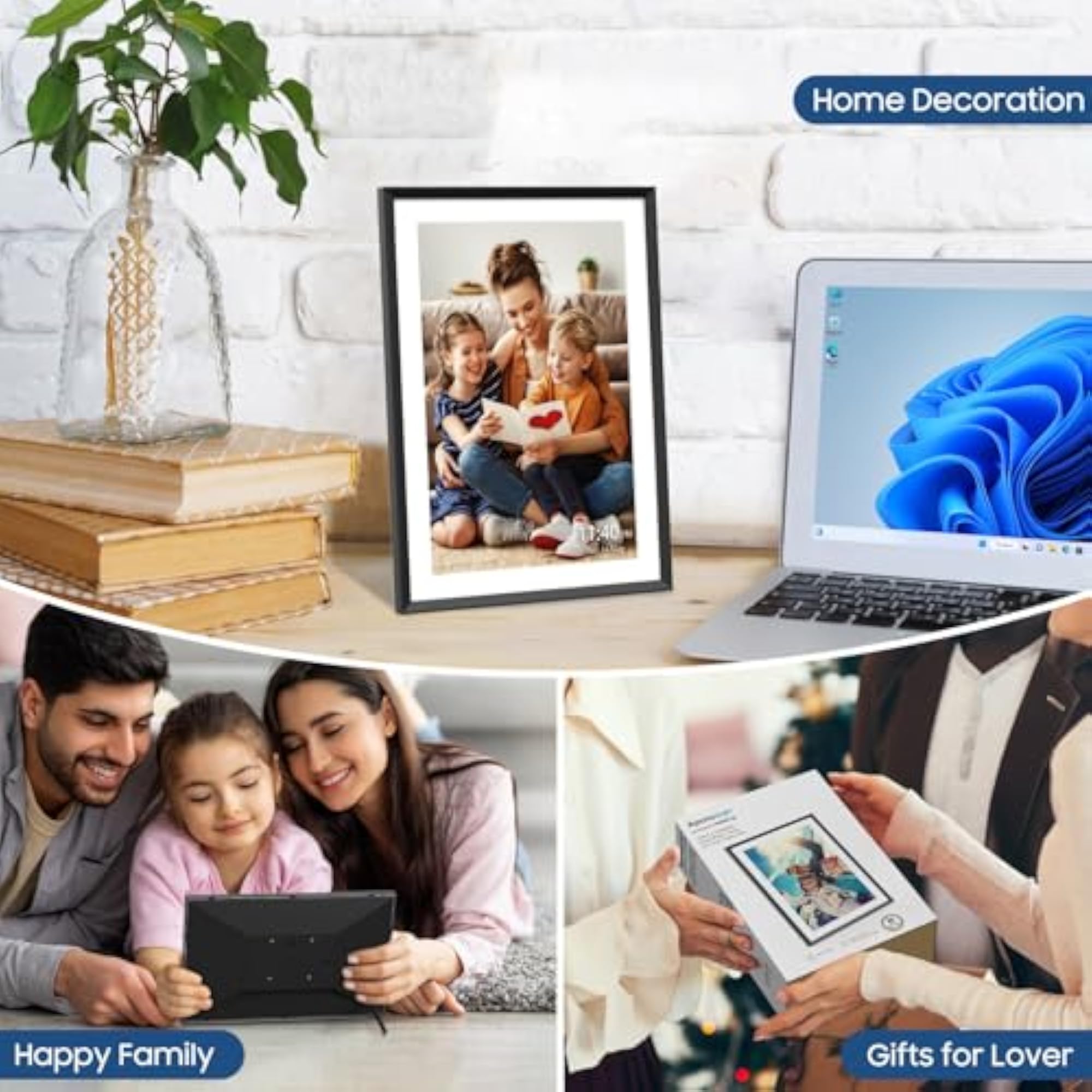 Nixplay 10.1 Digital Picture Frame, WiFi Photo Sharing