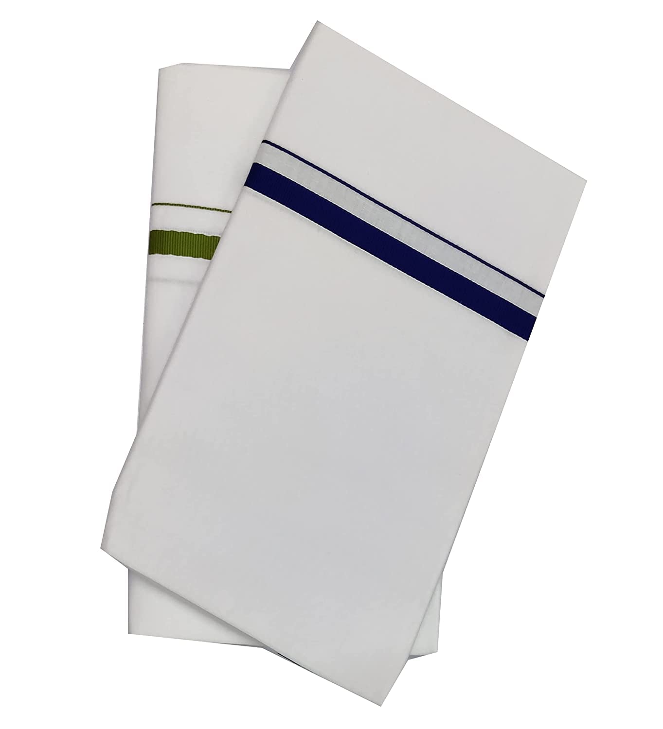 Men's Kerala cotton lungi pack of 2 (Violet, Maroon), Multicolour, Free