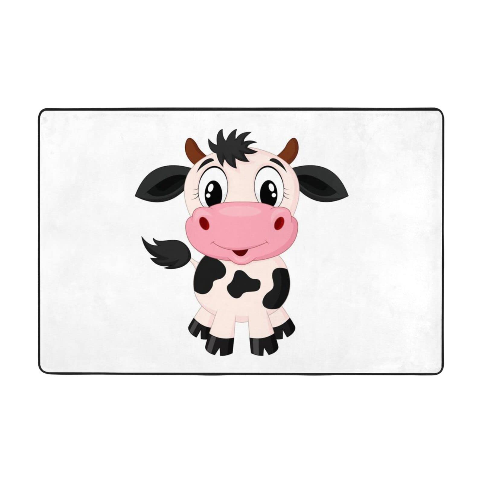 Tapis vache laitière super doux pour décoration de salon moderne et grande chambre à coucher