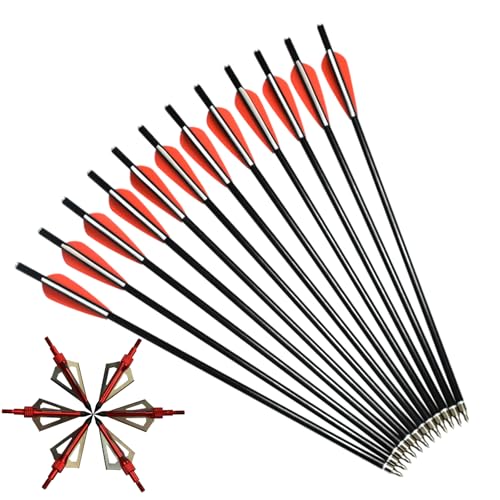 Black Eagle X-Impact High-Mod Carbon Micro-Diameter Fetched Carbon Hunting Arrow (400, 6 Pack)