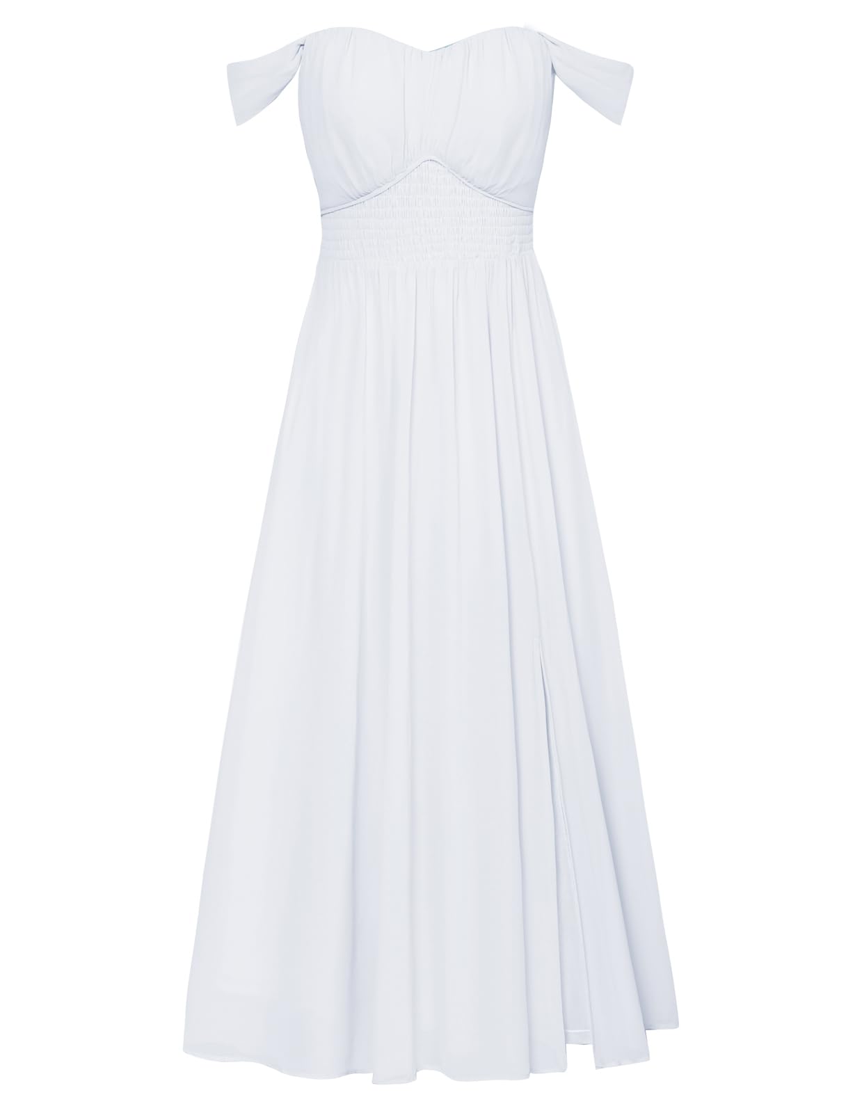 GRACE KARIN 2026 Women's Summer Floral Wedding Guest Dress,Beach Flowy A Line Maxi Off Shoulder Bridesmaid Dresses