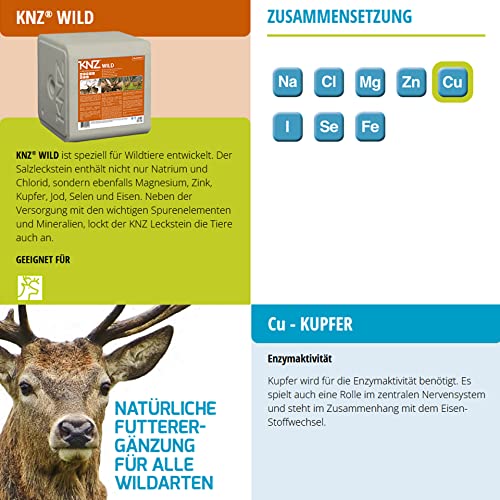 A&G-heute KNZ 20kg Wildleckstein 2 x 10 kg Mineralleckstein Salzleckstein Leckstein Wildtierleckstein Wild REH Hirsch