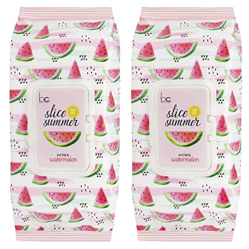 Beauty Concepts - 2 Pack (60 Count Each) Slice of Summer watermelon Detoxifying Facial Wipes