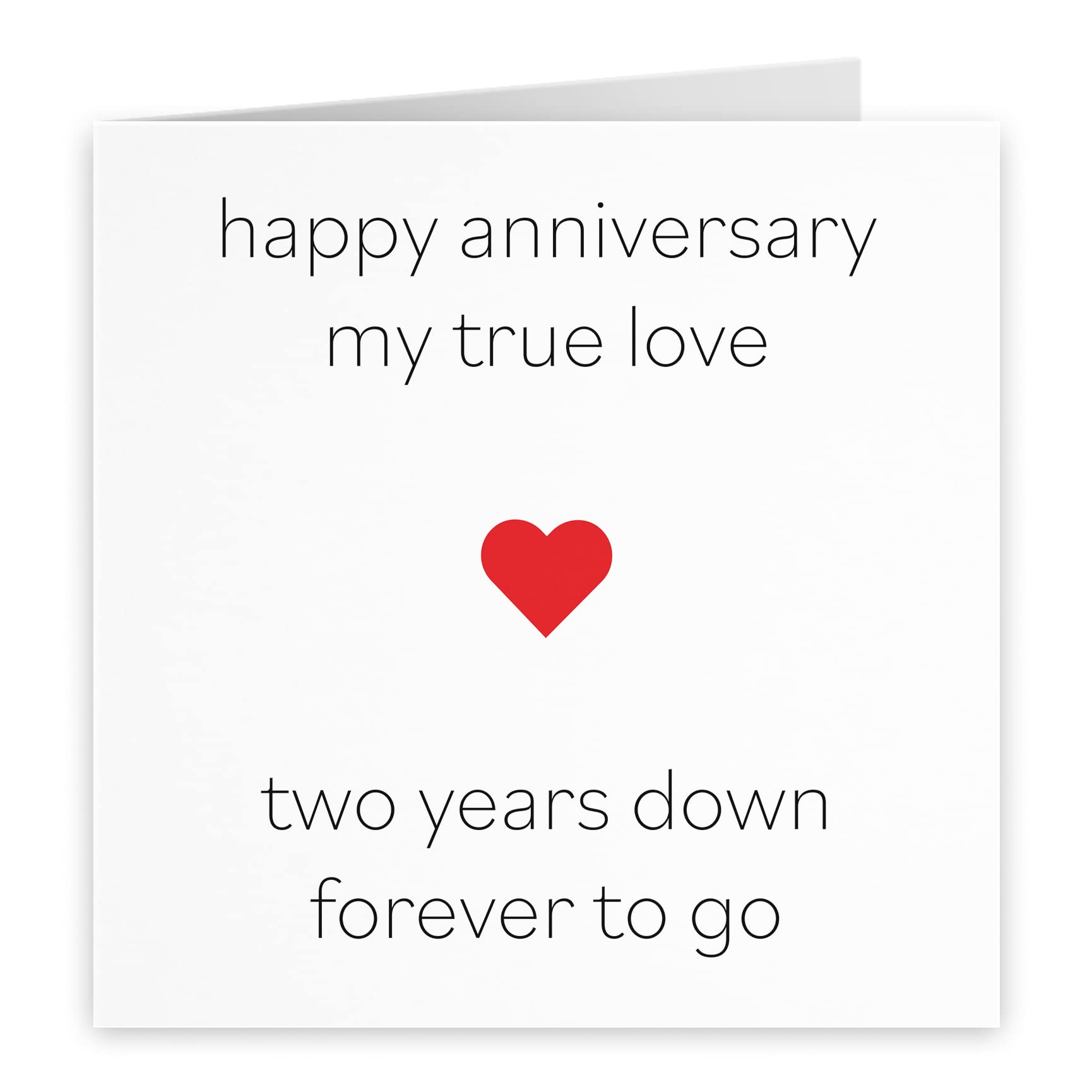 Hunts England - Daughter And Son In Law 2nd Anniversary Card - To A Wonderful Daughter & Son In Law - 2 Years - Happy Cotton Anniversary - Milano Collection