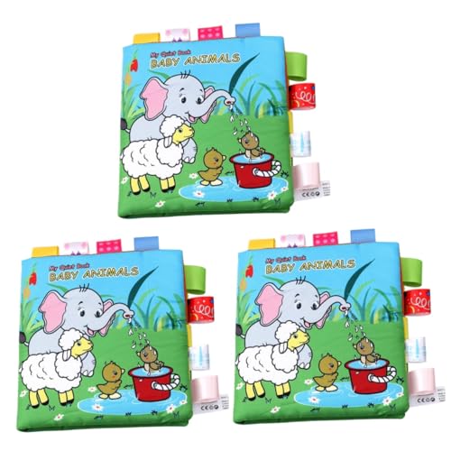 Lurrose tissu éducatif pour bébé : 3 livres doux pour éveiller ses sens