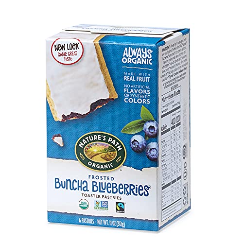 Nature's Path Organic Toaster Pastries, Frosted Buncha Blueberries, 6 Count